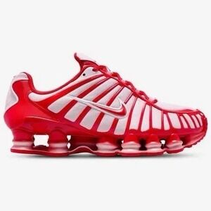 Nike Shox TL GS Kids Size 5Y Running Shoes Pink Foam/Red White IQ5090-663 NEW